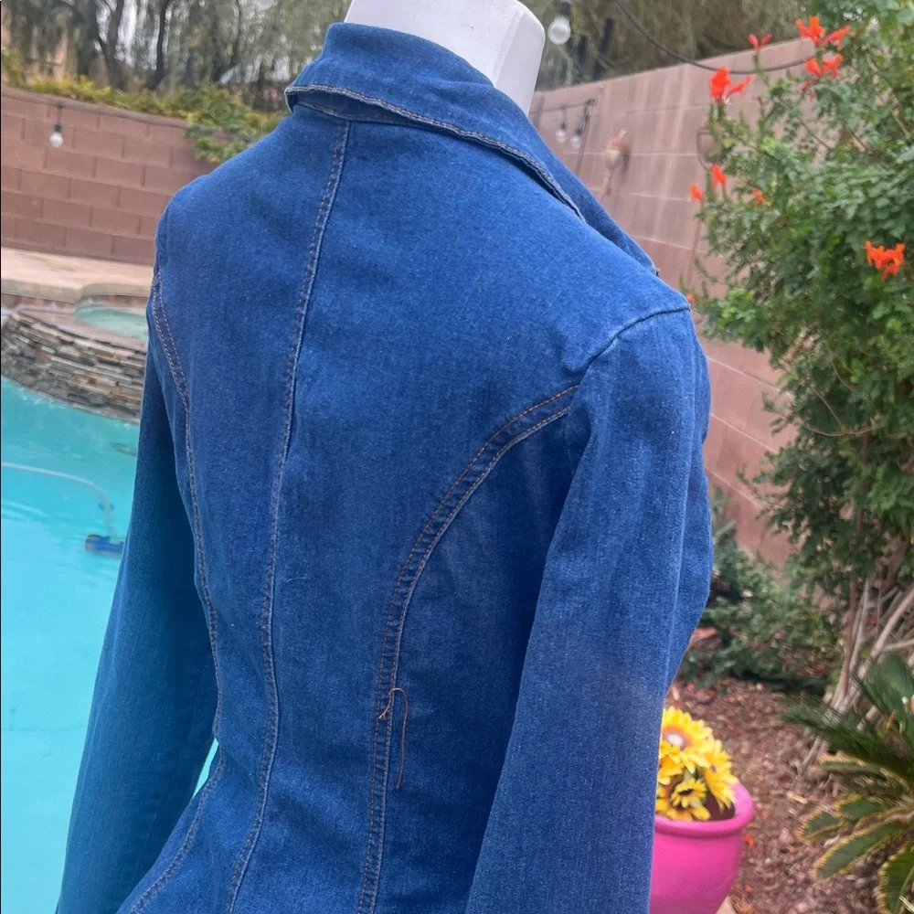 Denim Zip-Up Dress - Picture 8 of 8
